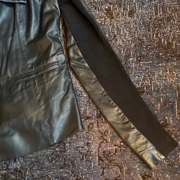 Rick Owens Naska Black Leather Jacket - Picture 5 of 8